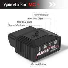 Lade das Bild in den Galerie-Viewer, Vgate vLinker MC+ Bluetooth (BLE) OBD2 Scanner