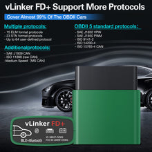 Lade das Bild in den Galerie-Viewer, SALE (neuwertig) – Vgate vLinker FD+ Bluetooth (BLE) OBD2 Scanner