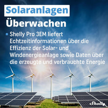 Lade das Bild in den Galerie-Viewer, Shelly Pro 3EM 120A Smart Meter für PV-Anlagen