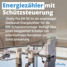 Lade das Bild in den Galerie-Viewer, Shelly Pro EM-50 Smart Meter für PV-Anlagen
