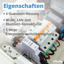Lade das Bild in den Galerie-Viewer, Shelly Pro 3EM 400A Smart Meter für PV-Anlagen
