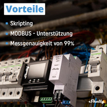 Lade das Bild in den Galerie-Viewer, Shelly Pro 3EM 120A Smart Meter für PV-Anlagen
