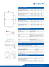 Load image into Gallery viewer, SunLink PV SL5M108 Photovoltaik Solar Modul 415 Watt Glas-Folie PERC full-black
