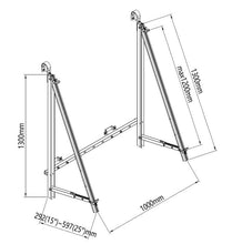 Lade das Bild in den Galerie-Viewer, Premium-Halterung Balkonkraftwerk für Solarmodul verstellbar (schwarz)
