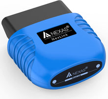 Load image into Gallery viewer, Nexas NexLink Bluetooth 5.0 OBD2 Diagnostic Adapter for iOS, Android &amp; PC
