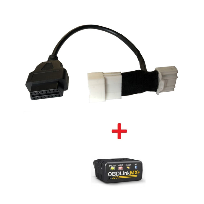 Apple iOS + Android OS - 20 pin CAN-Bus OBD II-Adapter + Bluetooth-Dongle Tesla Model 3 (< 01/2019)