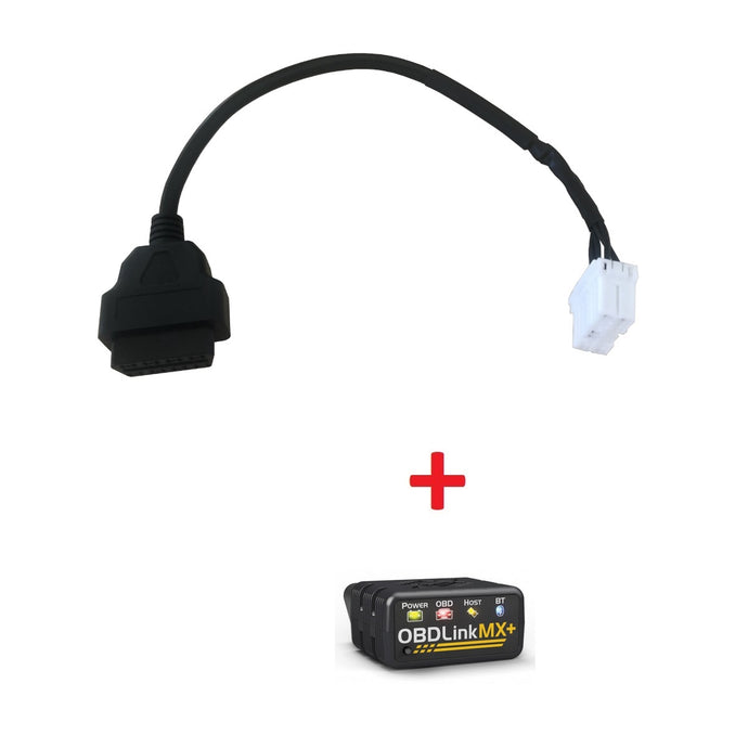 Apple iOS + Android OS - 12 pin OBD II-Adapter + Bluetooth-Dongle Tesla Model S/X (< 09/2015)